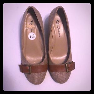 Chinese Laundry Brown Wedge Pumps size 7.5